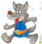 серый волк иллюстрация штока. иллюстрации насчитывающей анголы - 2997294